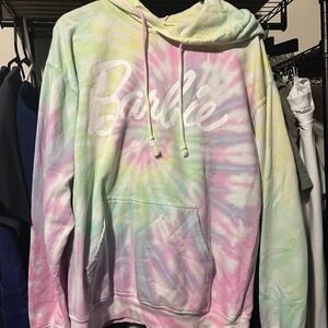 Barbie Tie-Dye Hoodie - Pink, Green, Yellow